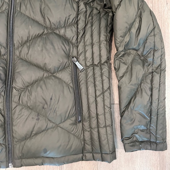 Michael Kors Packable Down Fill Puffer Jacket in Olive - Picture 3 of 10